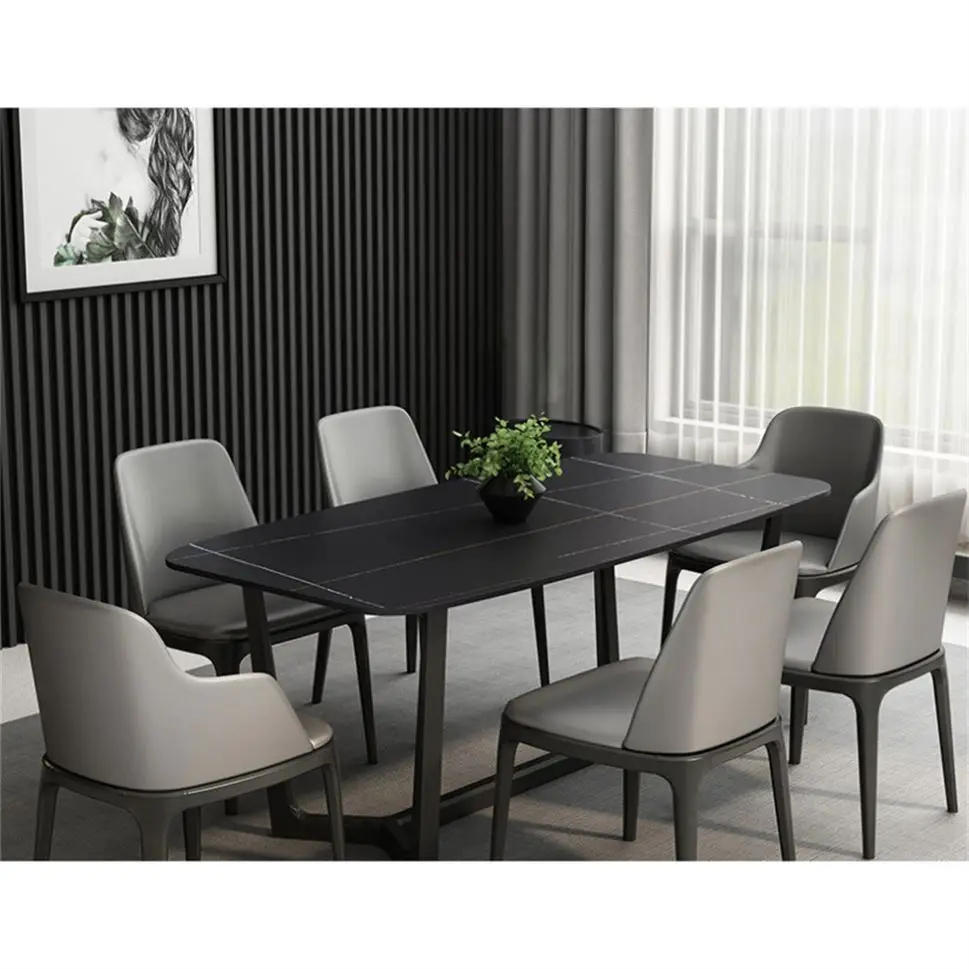 Low Price Polycarbonate Circle Nordic Dining Table Set