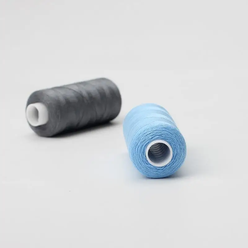 6 Colors/Set Yarn Sewing Thread Roll Machine Hand Embroidery 400 Yard Each Spool 100% Polyester Durable For Home Sewing Kit