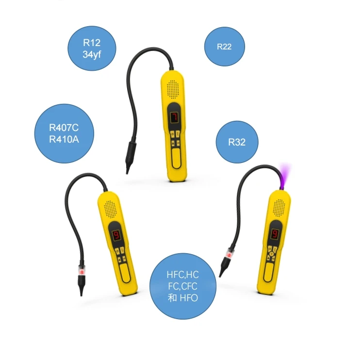 RLD-100 RLD-200 RLD-300 Refrigerant Leak Detector UV digital Halogen detector Kit for R134a R1234YF R22 R404A R407c R410A R32