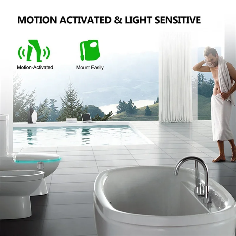 Toaleta Toalete Toilettes Seat Accessories Toilet Bowl Light, Bathroom Washroom LED Toilet Night Lights
