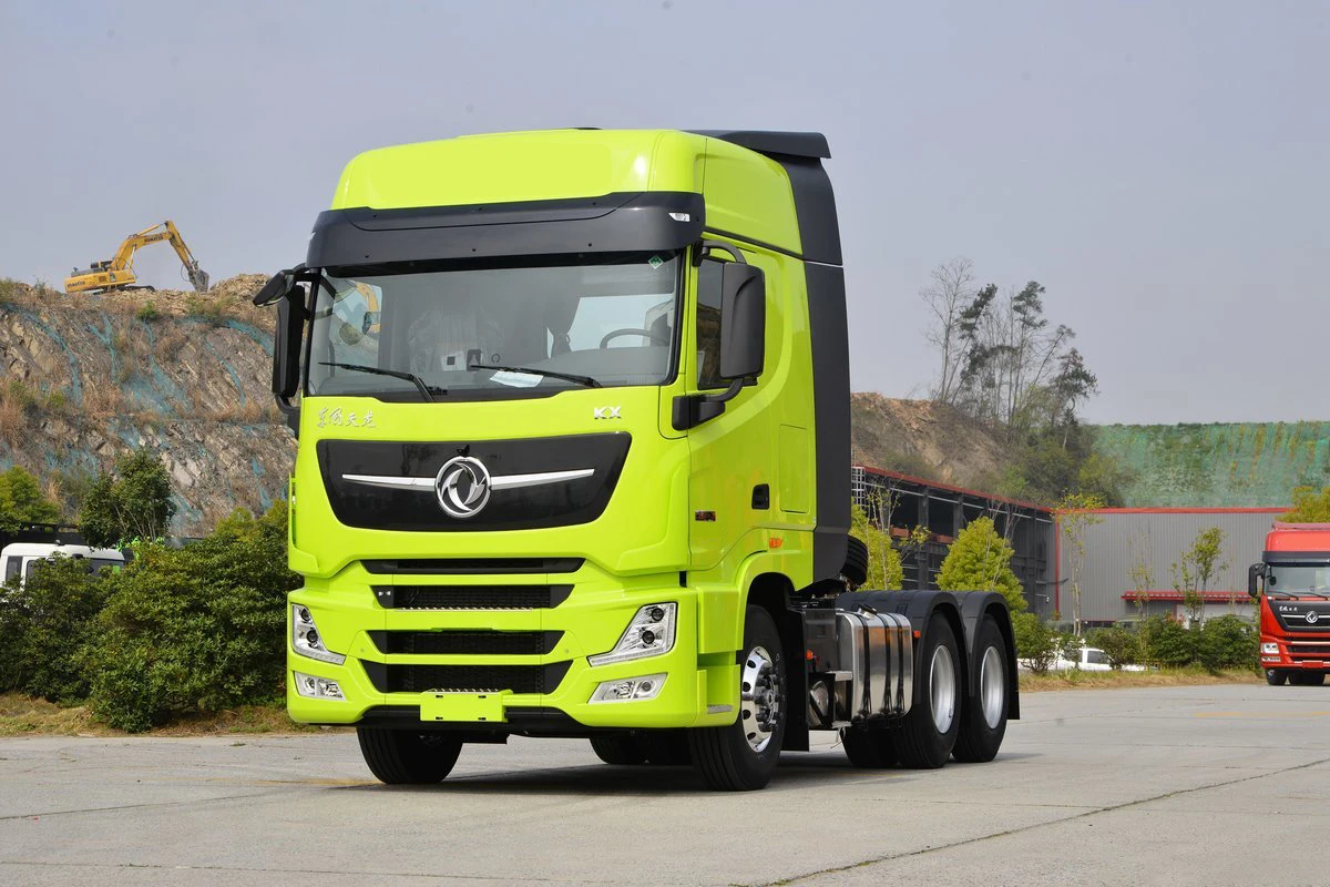 2024 6x4 3 axles diesel engine 14 speed manual transmission LHD manual DFH4250CX7 tractor head trailer truck for sale