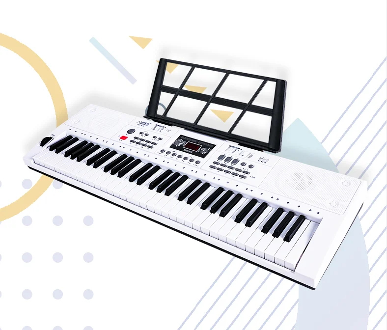 BADU best selling model BD-670D 61-keys student digital piano keyboard with Lights up high quality music keyboard for students
