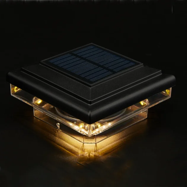 Solar Waterproof Led Gate Post Lights Outdoor Column Head Pillar Fence Lamp for Gate Posts