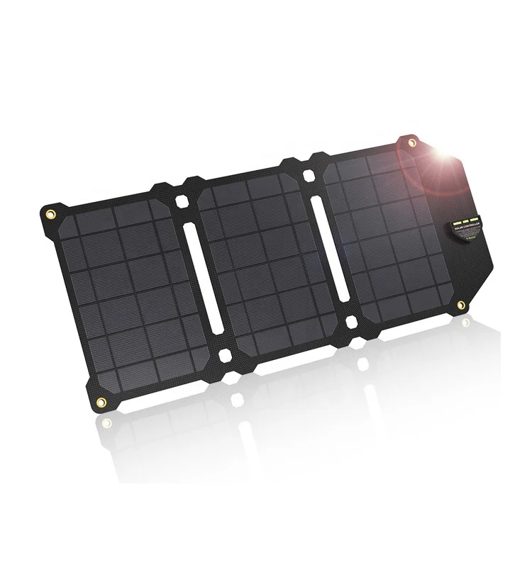 5V/12V/18V/20V 21W EFTE  Foldable Monocrystalline Laminated with ETFE Film Solar Panel Charger