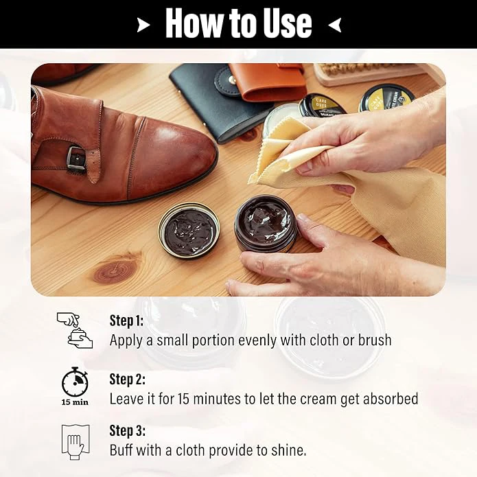 Premium Leather Shoe Cream Shoe Polish for Effective Shoe Care and Shine