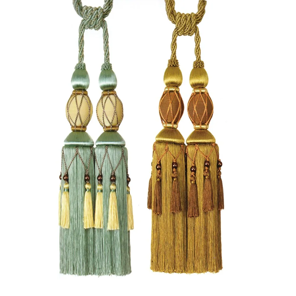 Cheap Price Decorative Double Curtain Tassel Cords Tiebacks for Drapes