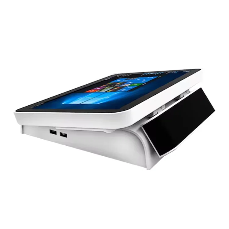 all in one pos machine pos 15.6 inch windows system with built-in 80mm thermal printer and scanner for  retail pos system