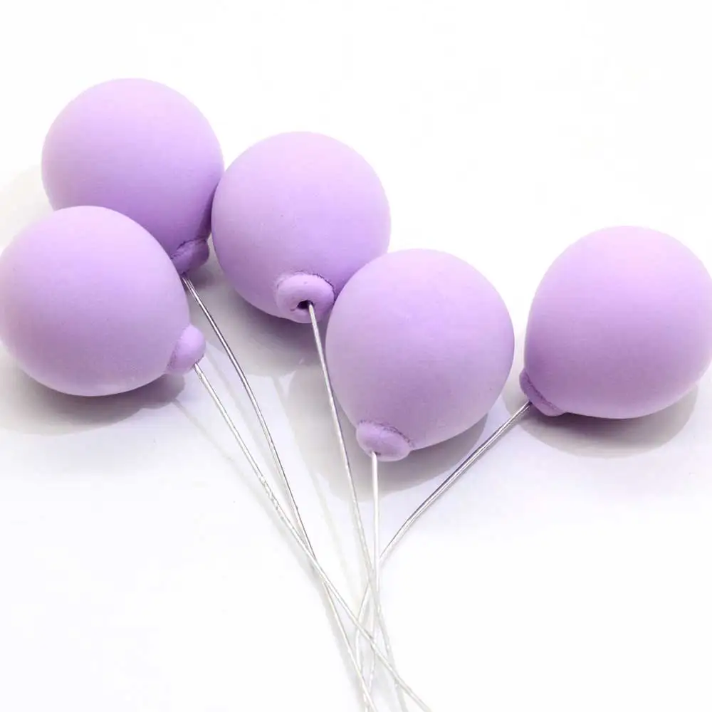 
100pcs Pastel Polymer Clay Balloon Length 13cm Mini Balloon Figurines Home Garden DIY Wedding Decoration Kids Birthday Party 