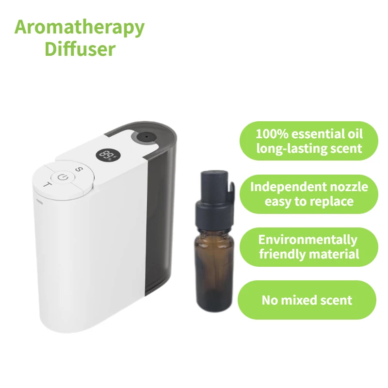 Luxury Portable Electric Perfue Essential Oil Aroma Diffuser Machine Wireless Waterless Oil Fragrance Diffuser