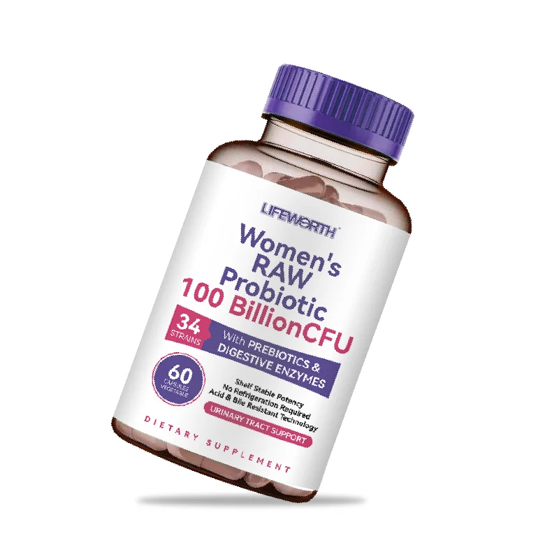 LIFEWORTH Private Label Women Probiotic 50 Billion CFU with Organic Cranberry, Digestive Immune Vaginal & Urinary Health