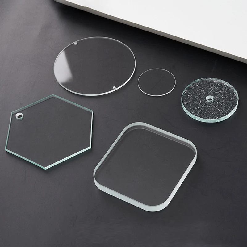 High Temperature Toughened Clear Borosilicate Glass Disc Sight Glass For Oil Flow Indicator
