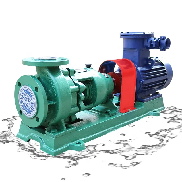 Фторный пластиковый центробежный насос из нержавеющей стали Коррозионностойкий электрический химический