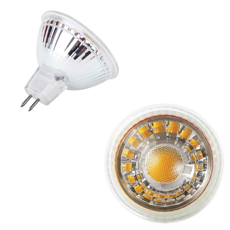 Hot MR16 12V AC230V dimmable 5w glass gu5.3 12v led spot light