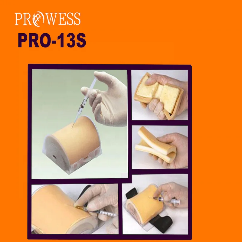PRO-13S Wearable Design Multifunctional Intramuscular Injection Nursing Skills Training Pad Simulator Model