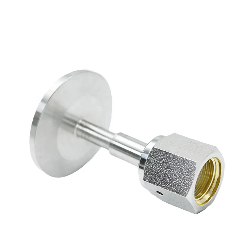 Factory Wholesale VCR to KF Vacuum Flange 316L Stainless Steel Material Converter Head Connector in One Piece