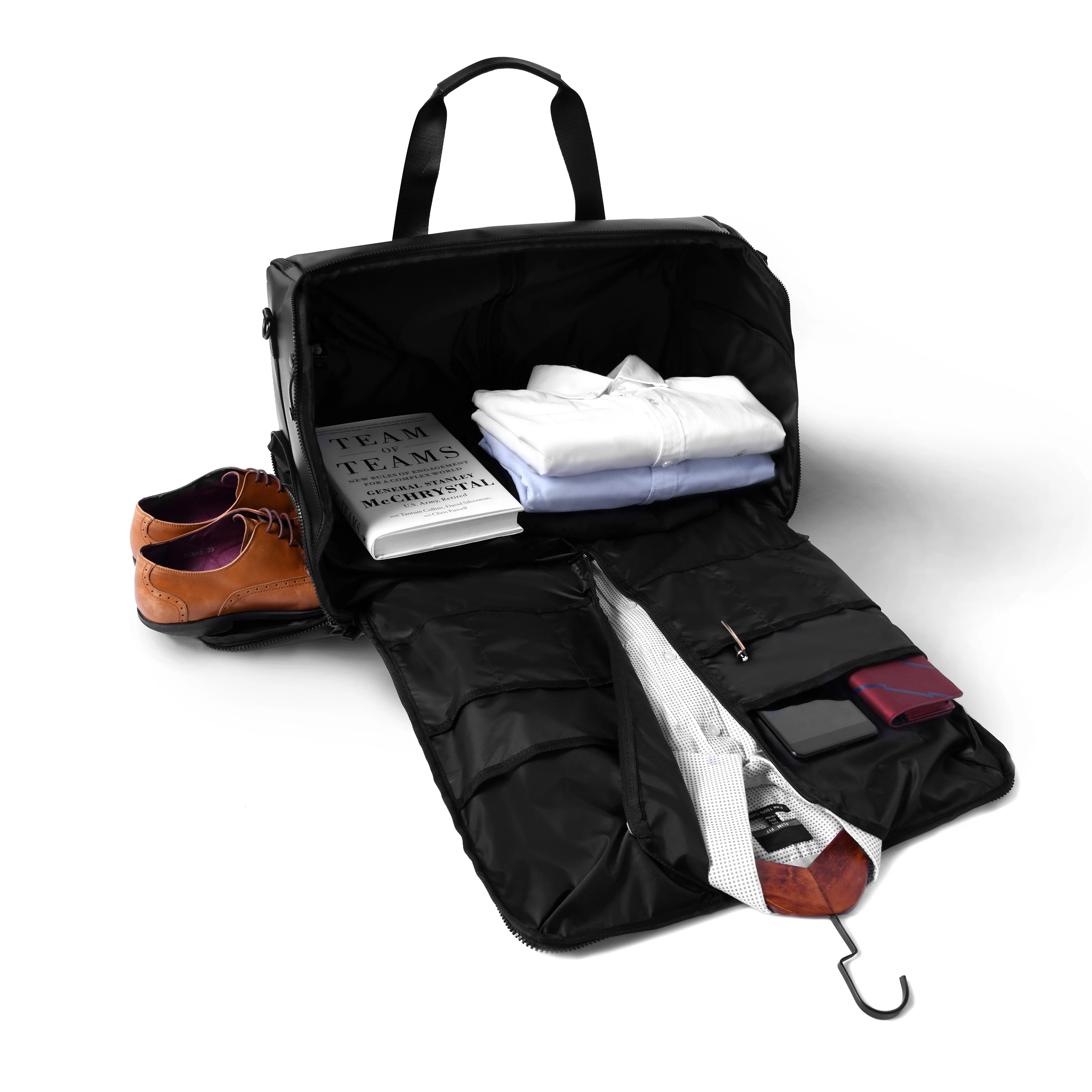 Frequent Flyer Large Capacity Weekender Functional Suit Garment Bag with Shoes Compartment