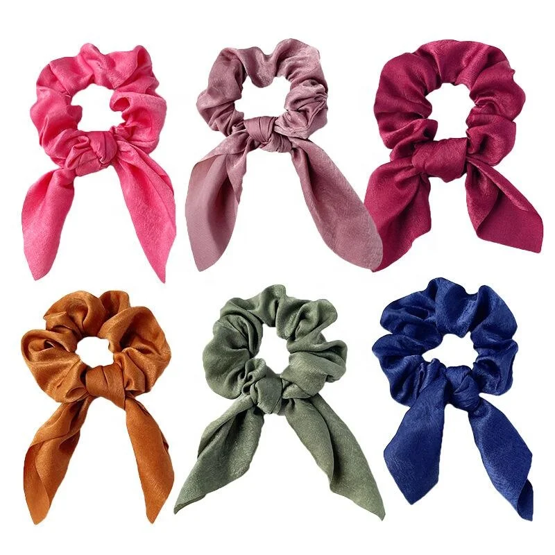 Satin bow, large intestine hair loop, rabbit ear tie, headband, floral hair strap, rubber band hair accessory