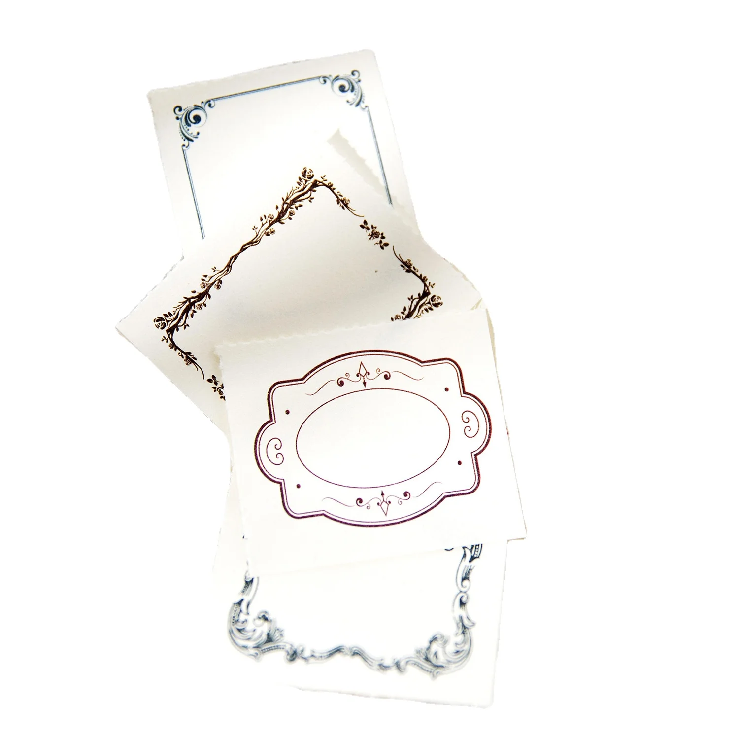 30pcs/pack note book Thing of the Past Series INS Border Handbook DIY Material Decoration Backing