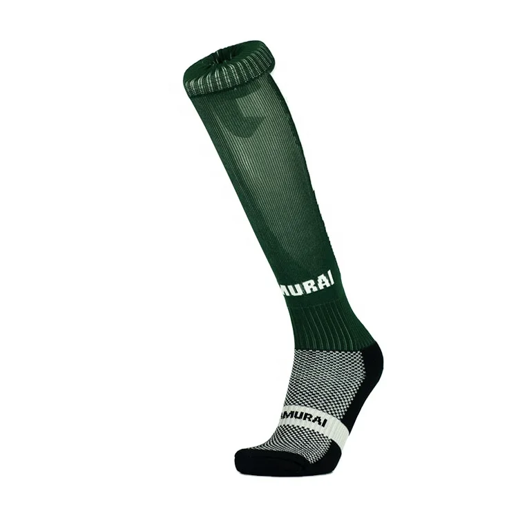 Customized wholesale youth soccer socks 100% polyester socks football player socks