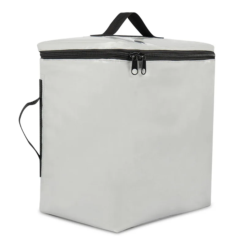 Custom Logo High Quality PVC Mesh Portable Large Outdoor Camping Picnic Beach Can Beer Ice Cream Tote Insulated Lunch Cooler Bag