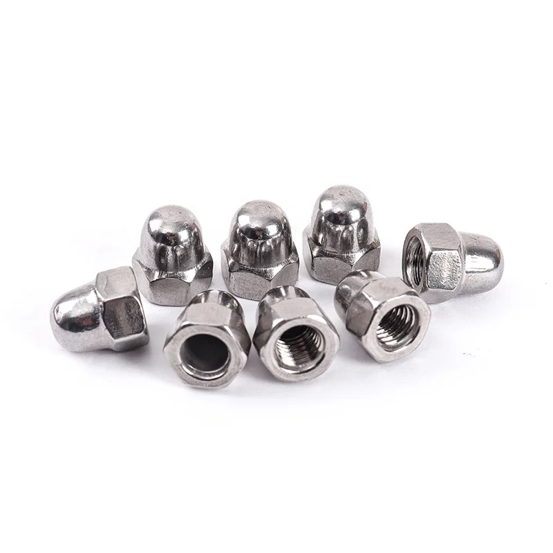 304 Stainless steel Hex M5 Connecting Domed Head Cap Nut wheel nut