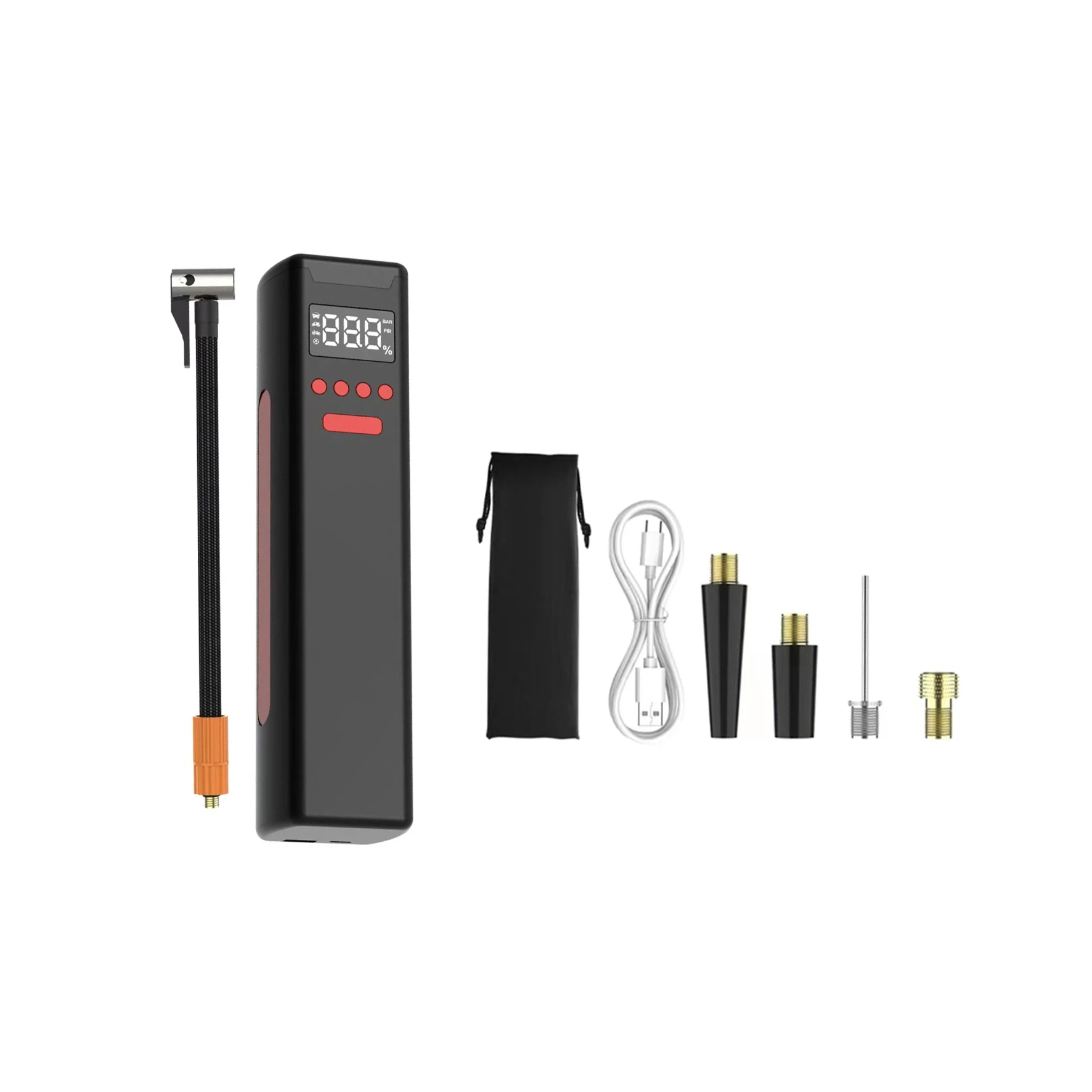 High Quality Pump Pressure Kit Motor Part Smart Tire Inflator Portable Air Compressor 150Psi