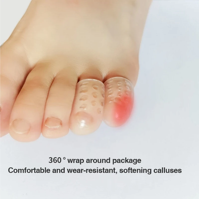 Wholesale small toe protective sleeve with breathable silicone toe protection, separated toe wear, anti wear joint softening