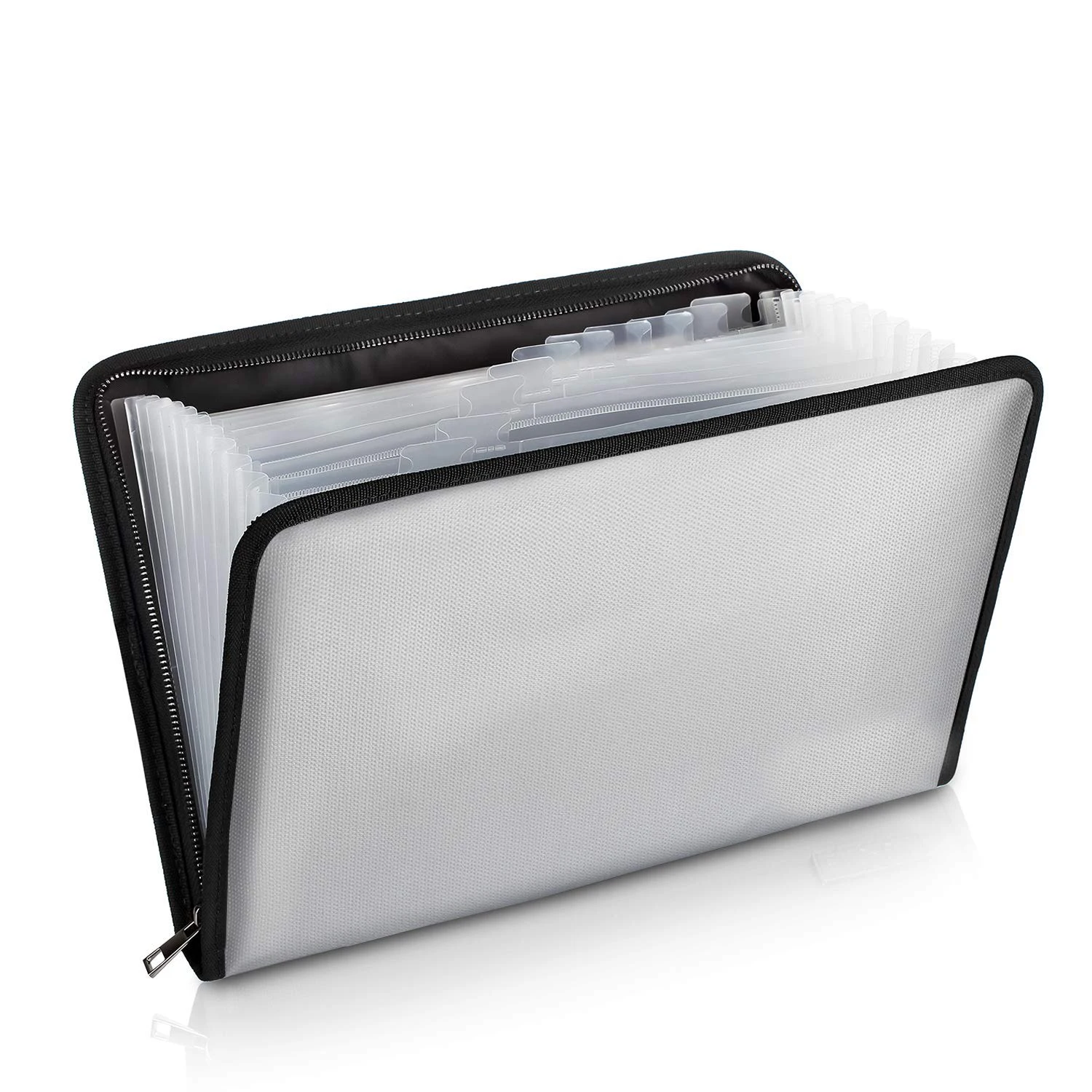 
Fireproof Document Bags,14.2x10 Triple Layers Waterproof and Fireproof Money Bag with 3 Pockets,Silicone Coated Fire Safe 