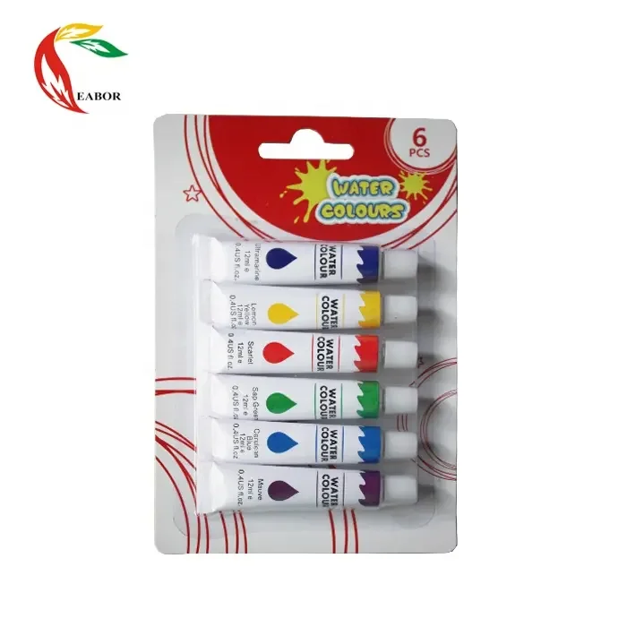Watercolor Set - 12 Watercolor Aluminum Tubes for Student Artists of All Ages - Vibrant Smooth 12ml Canvas Watercolor Paints