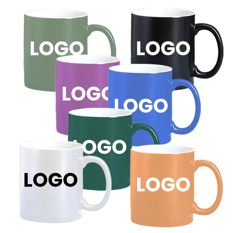 Porcelain Popular Wholesale Nordic 11oz Cute White Sublimation Custom Logo Coffee Mugs Ceramic Mug With Handle