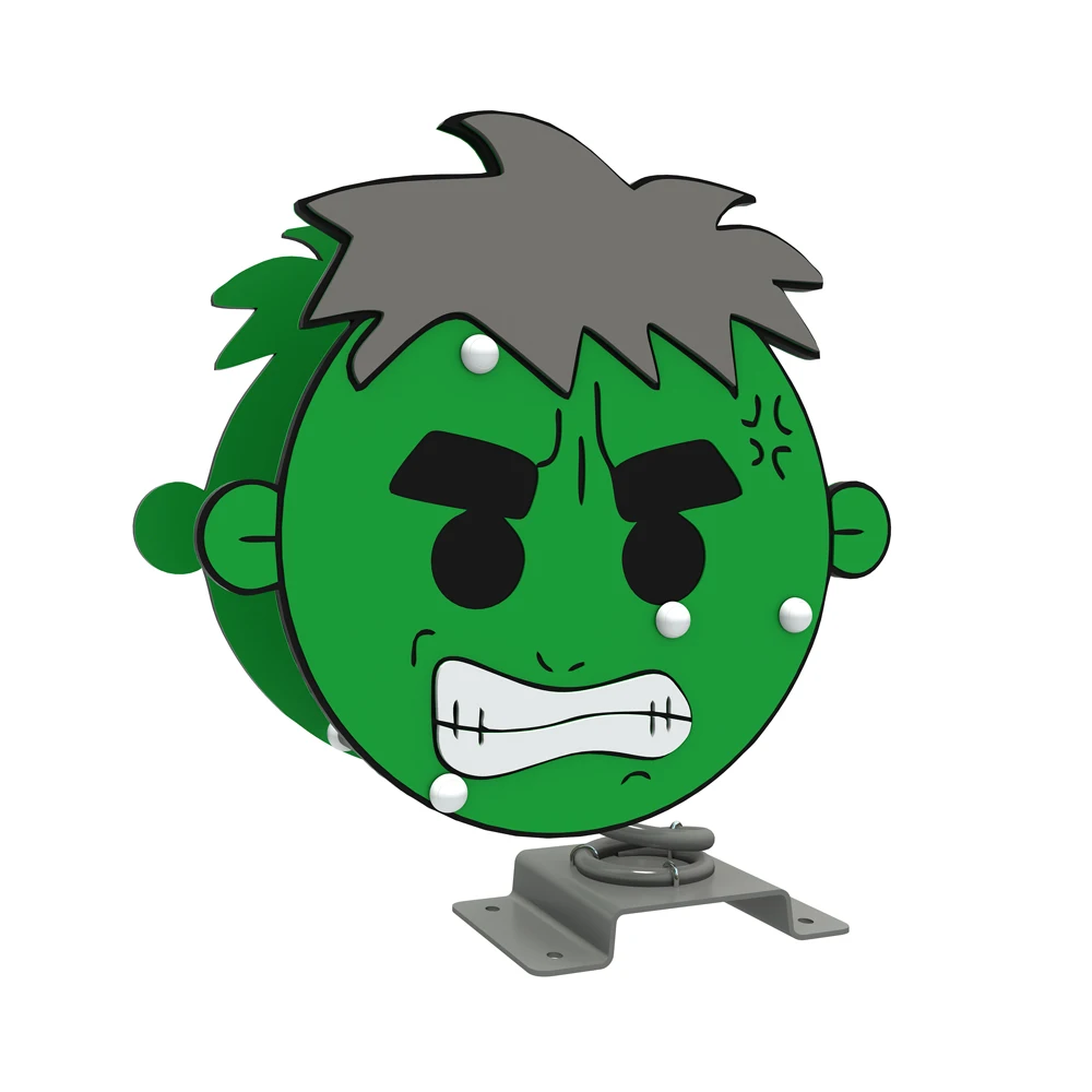 Child rocking horse PE board kids modern spring rocking horse outdoor playground set manufacturer animal spring rider