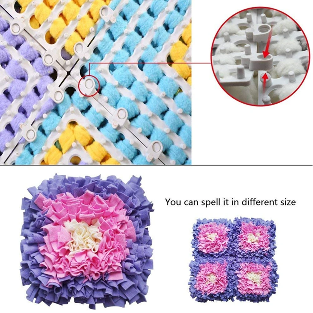 Wholesale Hand-knitted Pet Snuffle Mat Dog Nosework Snuffle Mat for Dogs Training Feeding Stress Release Dog Toy