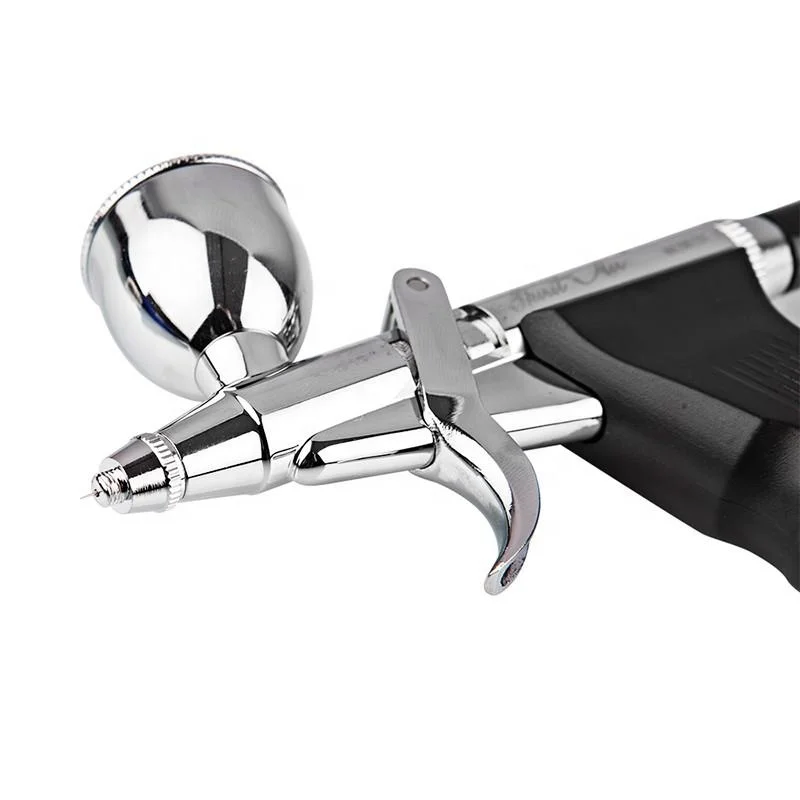 Double Action Gravity Feed  Spray Gun Used For Body Painting / Cake Decorating / Nail Painting Airbrush Gun