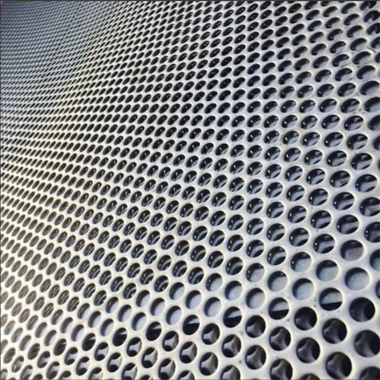 Round Hole Titanium Perforated Metal Mesh Sheet