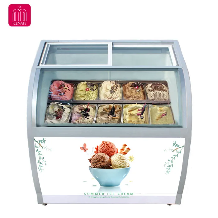 Factory direct wholesale high quality desktop supermarket display freezer Refrigeration equipment