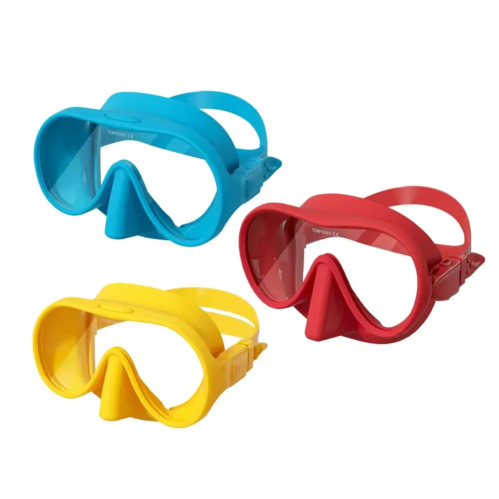 Diving Mask Silicone Anti-Fog Snorkeling Goggles Underwater Free Diving Goggles Mask Swimming Equipment