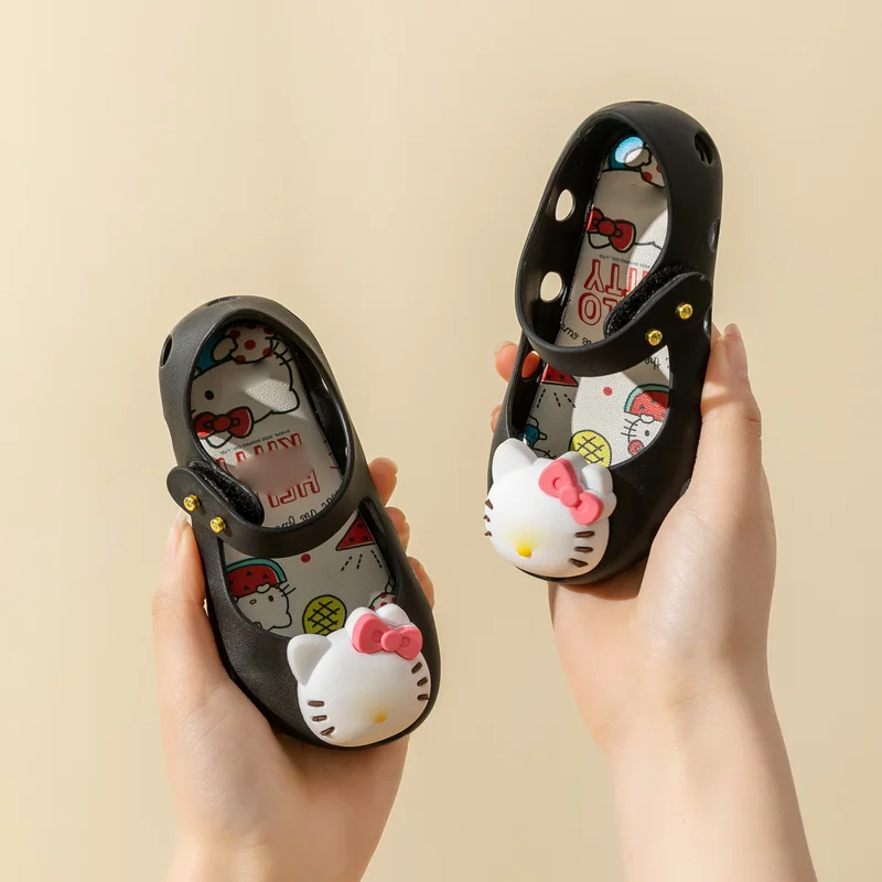 2024 Hot Selling New Children Cartoon Shoes Cute Pattern Girls Sandals Mary Jane Princess Beach Shoes
