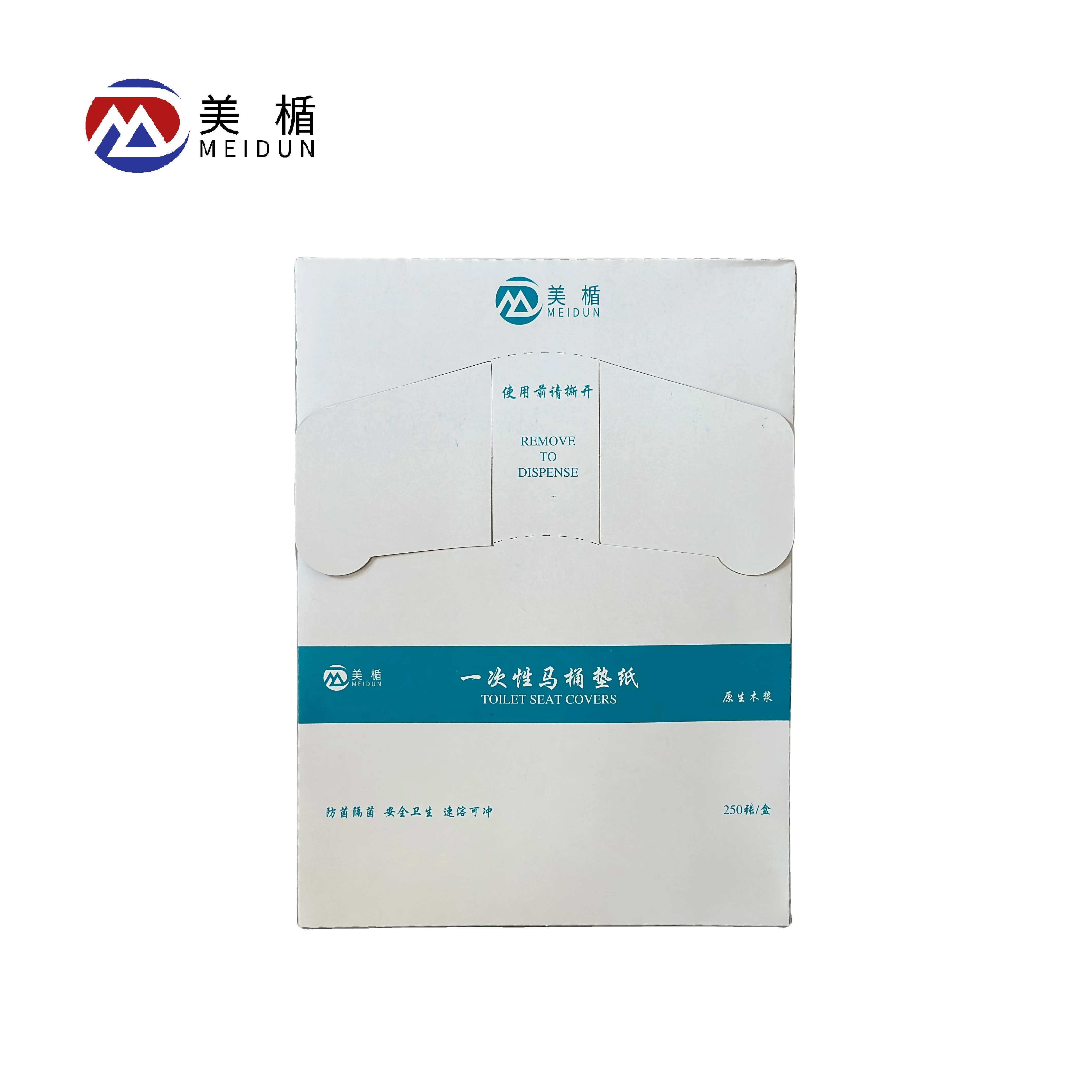 Eco- Friendly 1/4 Fold Paper Toilet Seat Cover 200 Packs 16g Common Size Plastic Toilets Seat Cover Dispenser