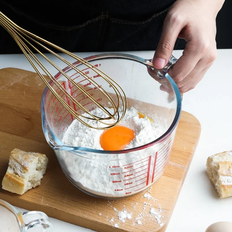 Multi-purpose kitchen tool Heat Resistant Glassware Graduated Measuring Cup Beaker Glass Measuring Cup
