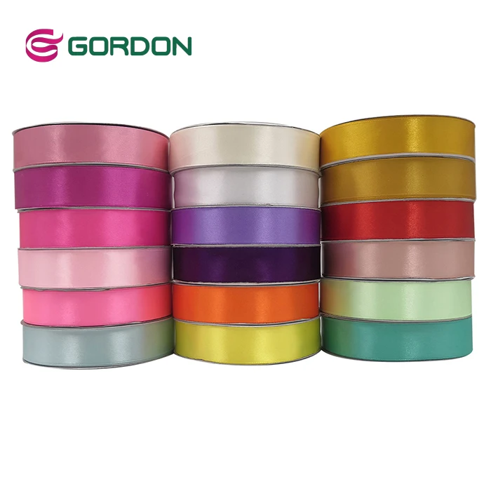 Gordon ribbons satin 100% polyester solid color support