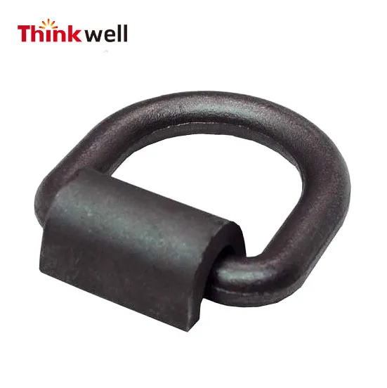 Thinkwell Hot Sale Forged Carbon Steel D Ring with Weldable Bracket Galvanized Finish