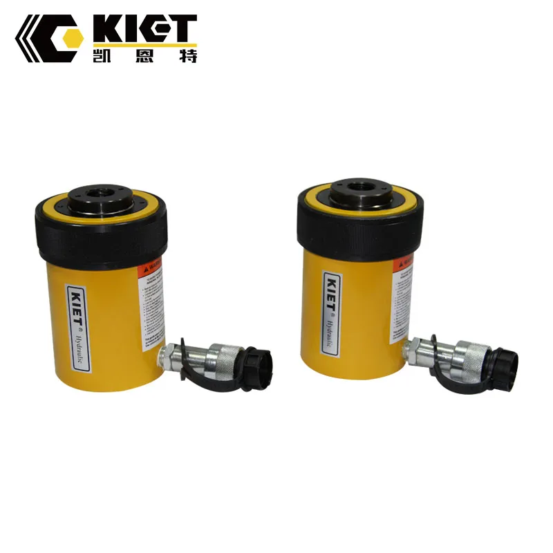 10000psi 60 ton single acting hollow plunger hydraulic cylinder