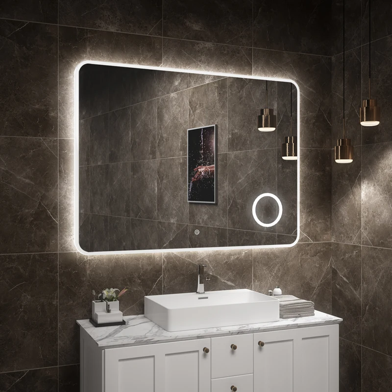 Bathroom Mirror With Led Light Wall Hung Led Mirror Top Bathroom Mirror