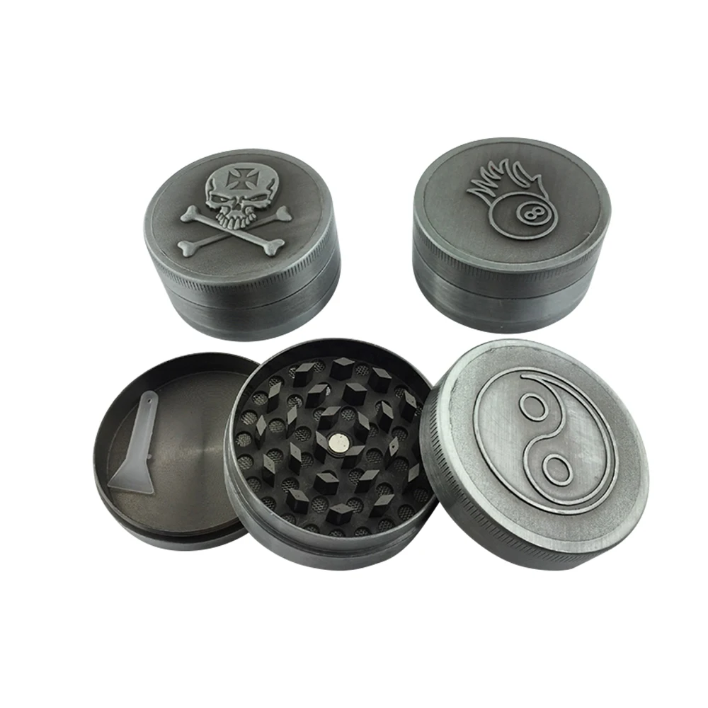 Wholesale Heavy Duty Engraved Zinc Crasher Machine Rock Classic Herb Tobacco Grinder