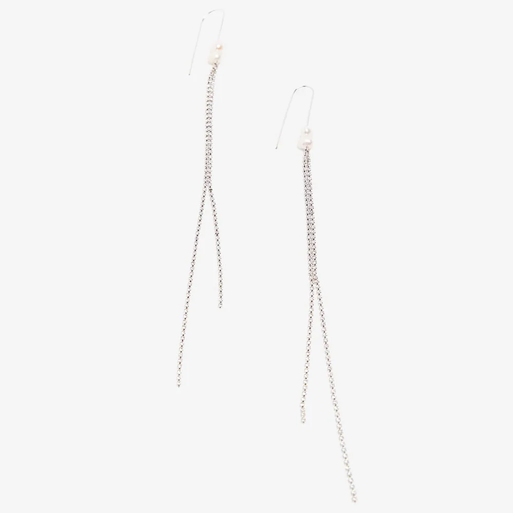 2020, сделано в Китае, длинные висячие серьги с кисточками, серьги с хрустальным жемчугом и крючком для женщин и девушек