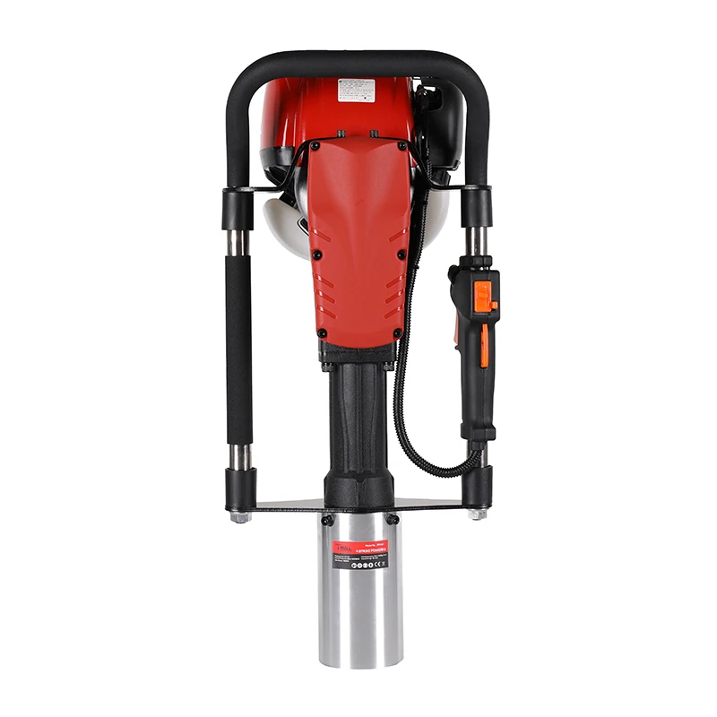 80mm Portable Handheld Gas Powered Fence Post pile driver