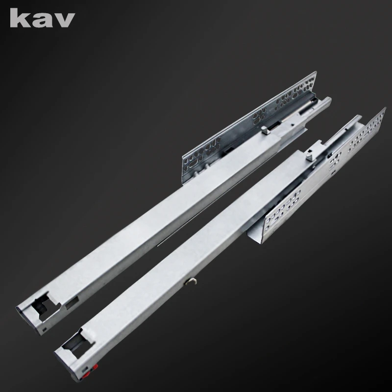 Полноразмерные выдвижные слайды kav с мягкой застежкой и 3D