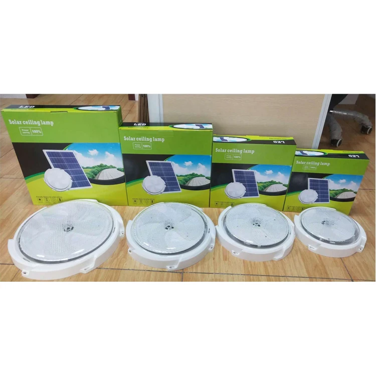 Hot Sale Balcony Indoor Waterproof Ip65 Solar Ceiling Lamp 25w 50w 100w 200w 300w 500w Modern Round Led Solar Ceiling Light