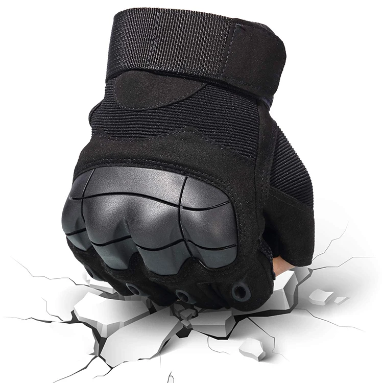 Cut Prevention Breathable Durable Army Half Finger Tactical Fingerless Military Gloves