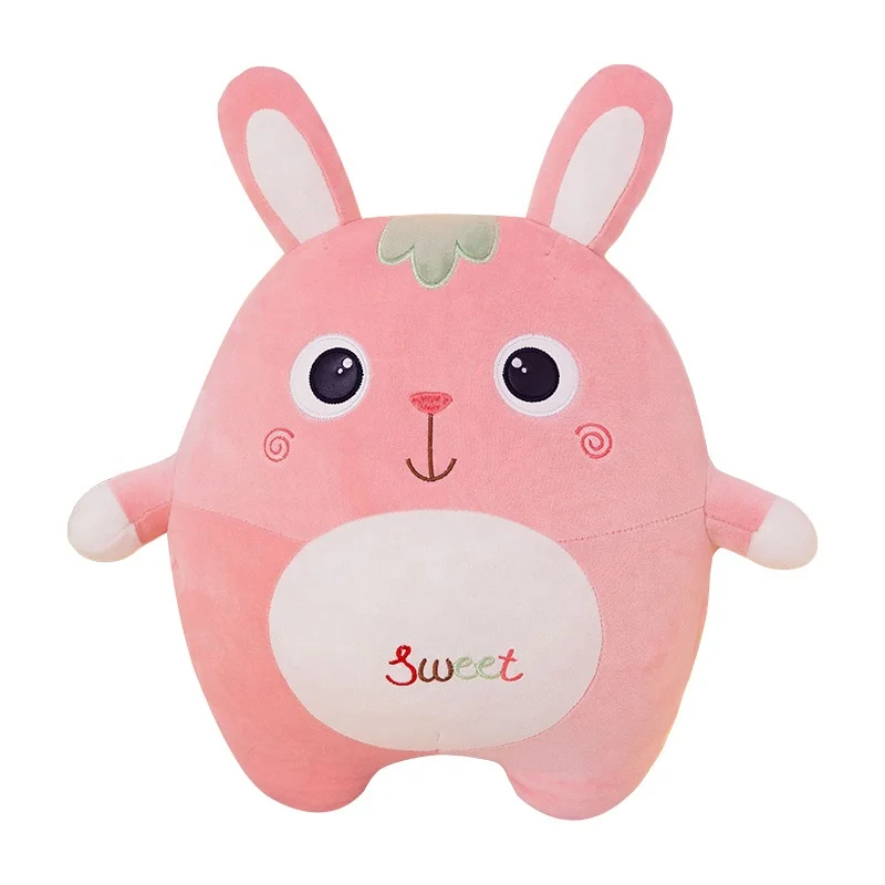 Custom Pink Soft Pillow Cushion Bunny Wholesale Valentine Gift Plush Doll Rabbit
